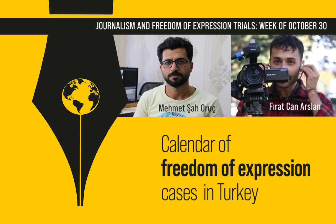 Week of October 30: Trials on Journalism and Freedom of Expression