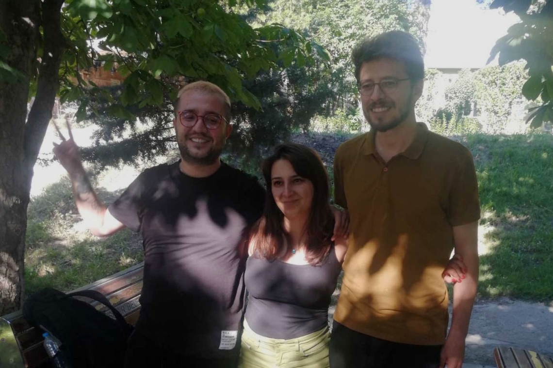 (L-R) Journalists Yıldız Tar, Sibel Yükler, Deniz Nazlım