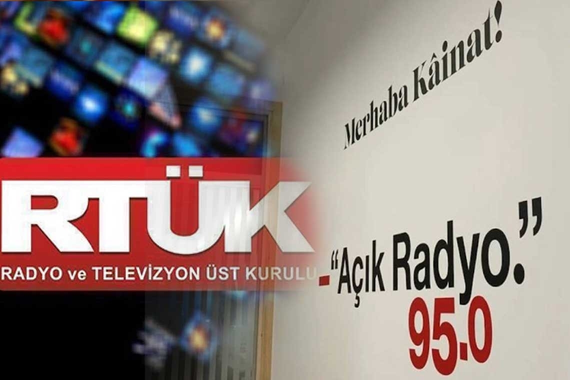 RTÜK imposes broadcast suspension and fine on Açık Radyo