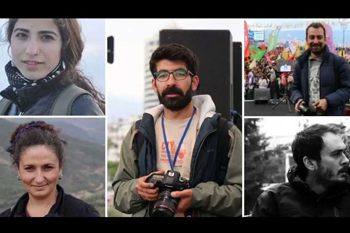 Nine months without indictment for five journalists detained in İzmir