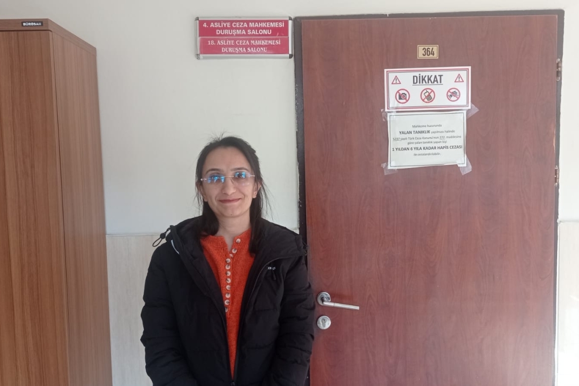 Journalist Şehriban Aslan stands trial over report on misuse of public vehicles