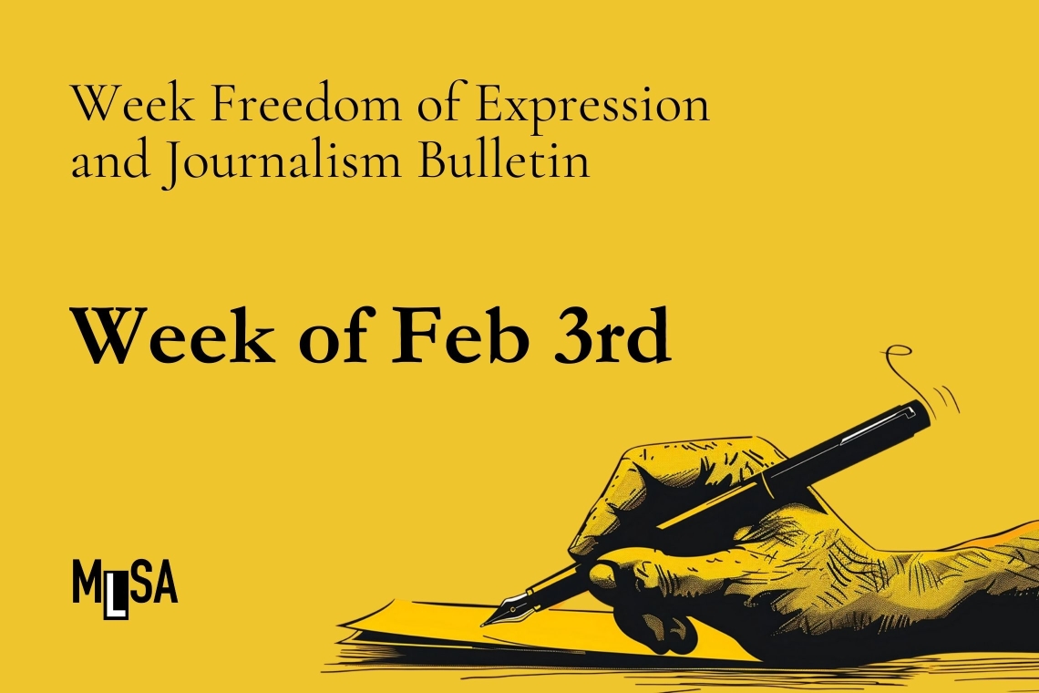 3 February Week Press and Freedom of Expression Bulletin