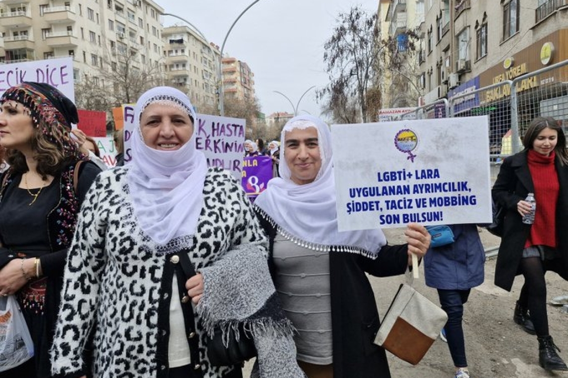 Journalist Evrim Deniz faces online harassment after covering Women's Day rally