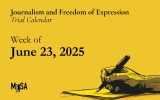 Journalism and freedom of expression case schedule for the week of June 23