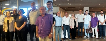 Press groups visit Sözcü TV and Halk TV in show of solidarity over broadcast bans
