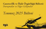 Temmuz ayında 22 gazeteci yargılandı, dört gazeteci 14 yıl 5 ay 10 gün hapis cezası aldı