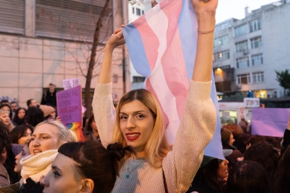 Trans activist Iris Mozalar is on trial for the charge of ‘jumping’ on March 8
