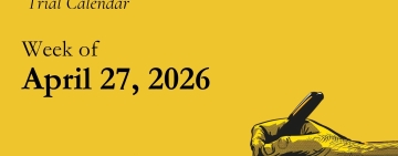 Week of April 27, 2026 – calendar of journalism and freedom of expression trials