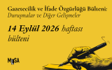 14 Eylül 2026 Haftası – Gazetecilik ve İfade Özgürlüğü Bülteni